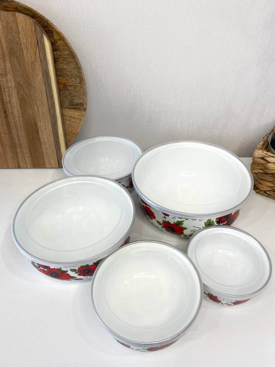 Набір судочків із кришкою